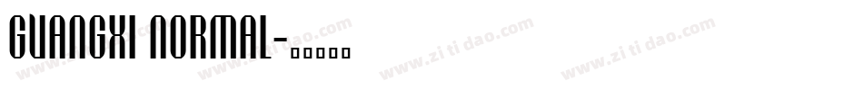 guangxi normal字体转换